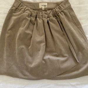 Suede Mini Skirt